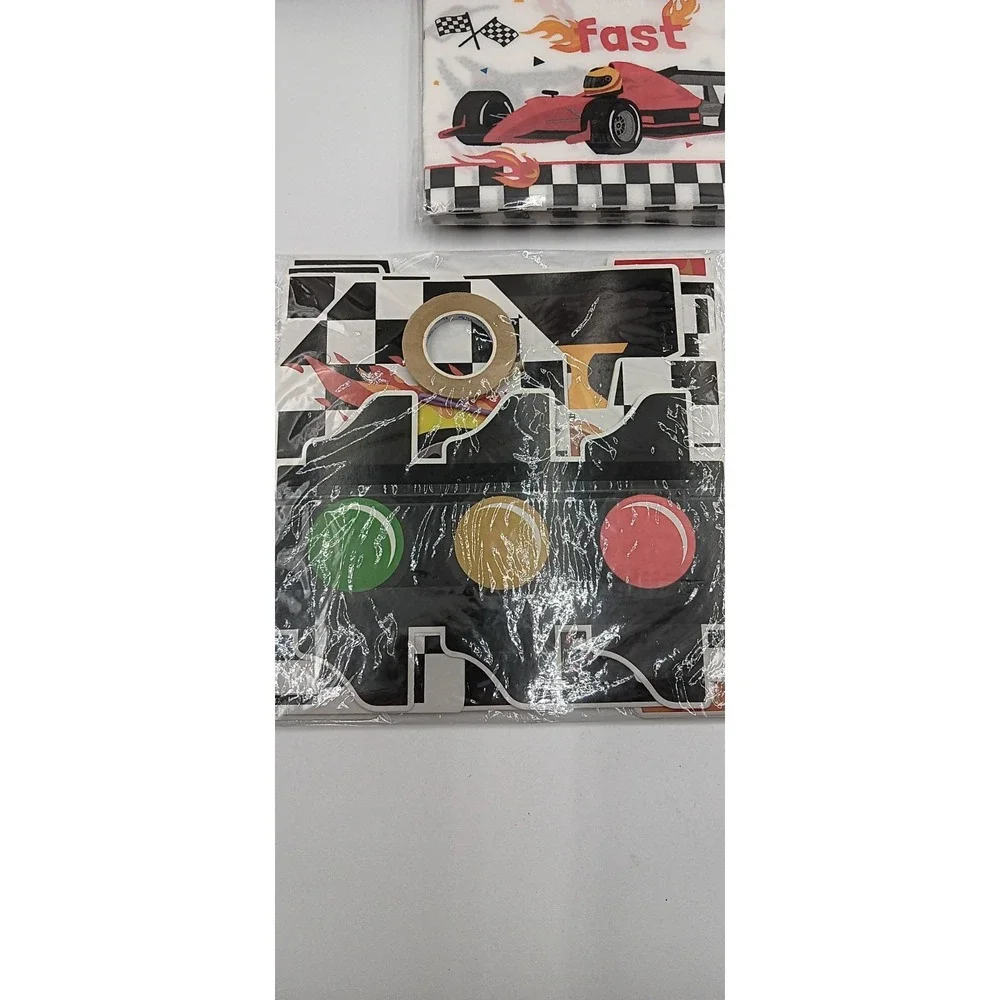 200pc 24 Setting Race Car Birthday Party Decorations Plates‎ Napkins Cups